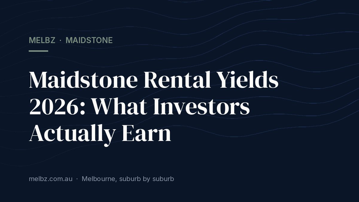 Title card: Maidstone Rental Yields 2026: What Investors Actually Earn