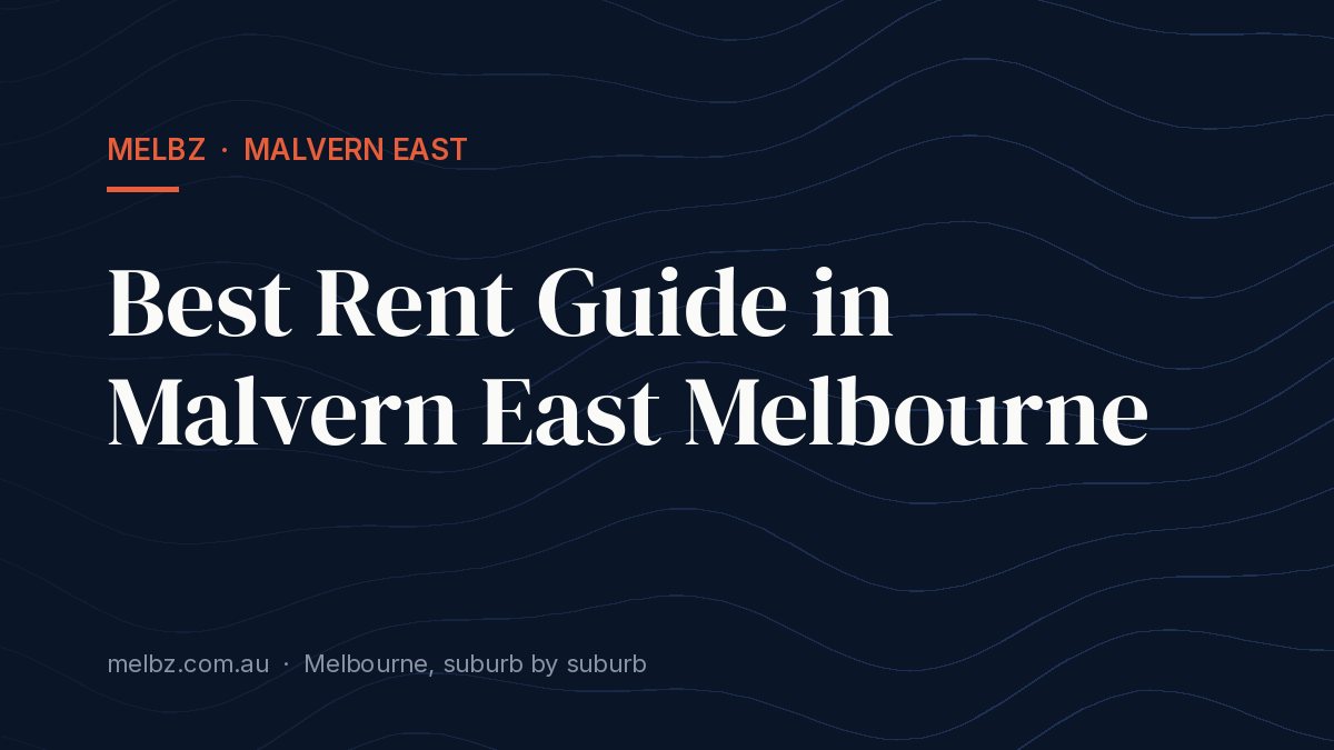 Title card: Best Rent Guide in Malvern East Melbourne