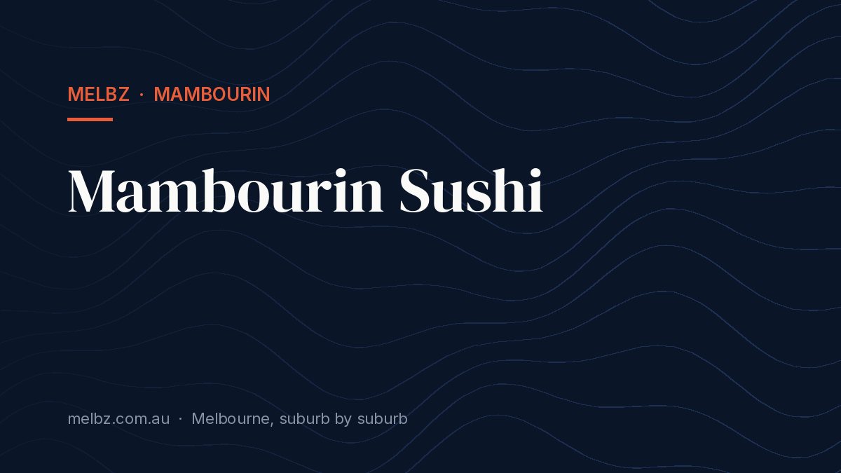Title card: Mambourin Sushi