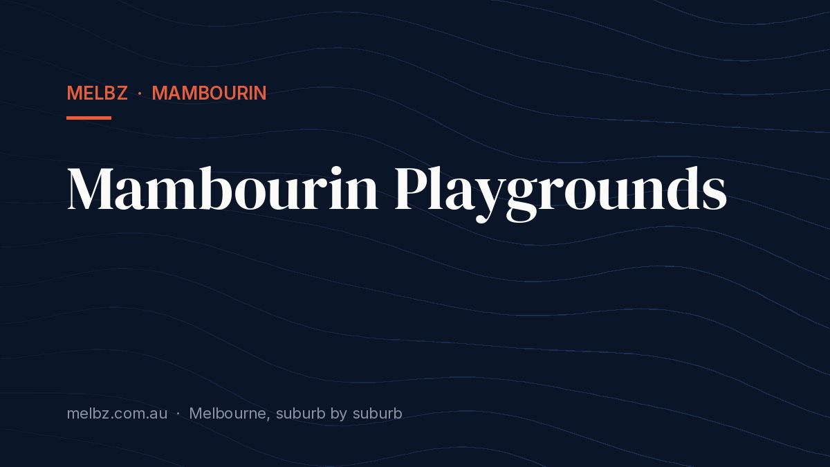 Title card: Mambourin Playgrounds