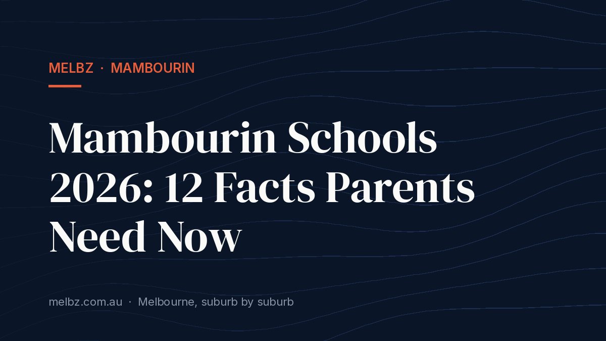 Title card: Mambourin Schools 2026: 12 Facts Parents Need Now