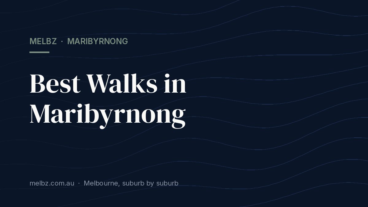 Title card: Best Walks in Maribyrnong