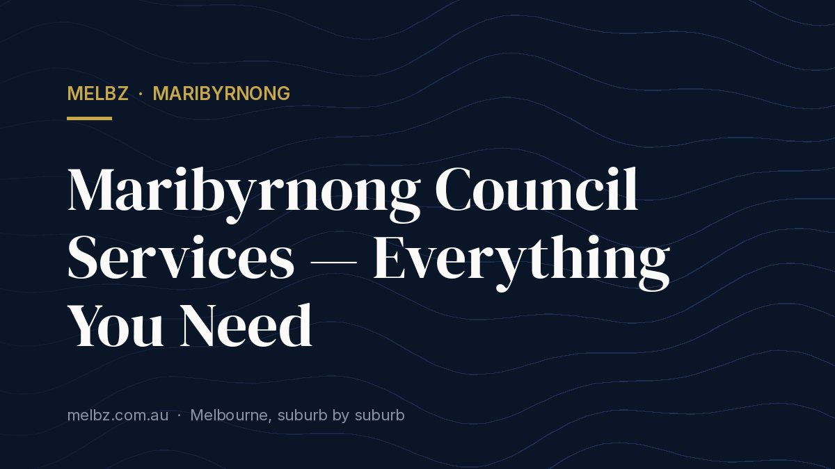 Title card: Maribyrnong Council Services — Everything You Need