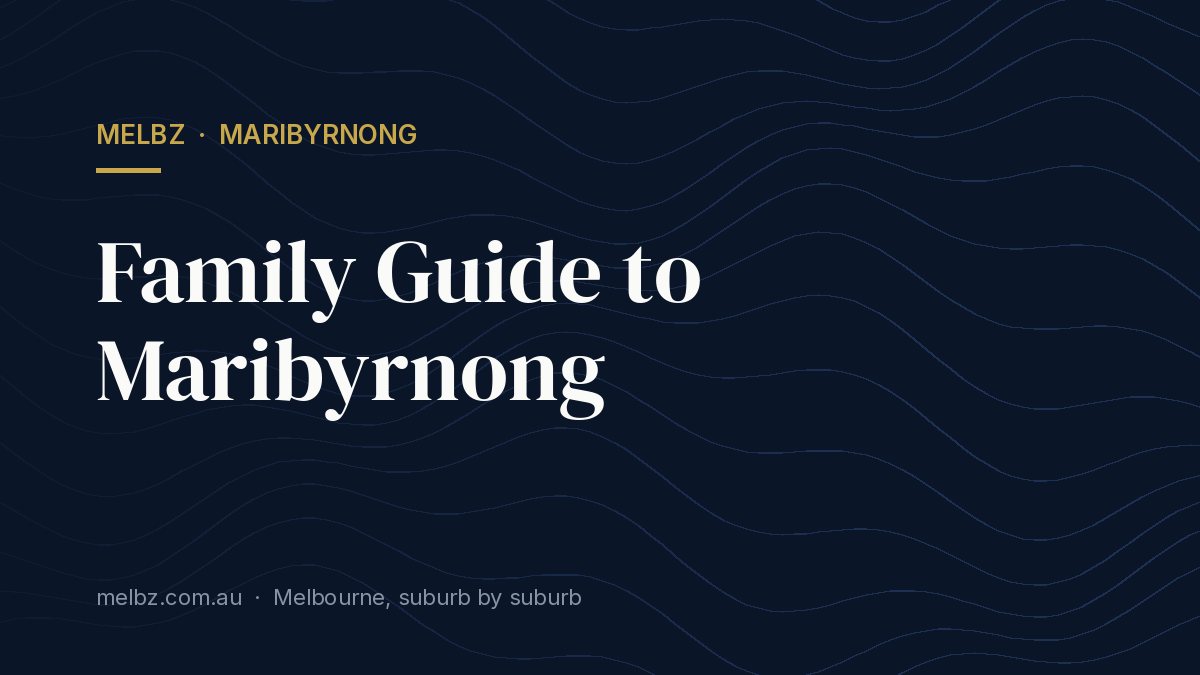 Title card: Family Guide to Maribyrnong
