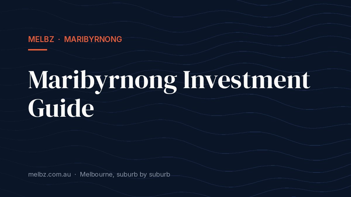 Title card: Maribyrnong Investment Guide