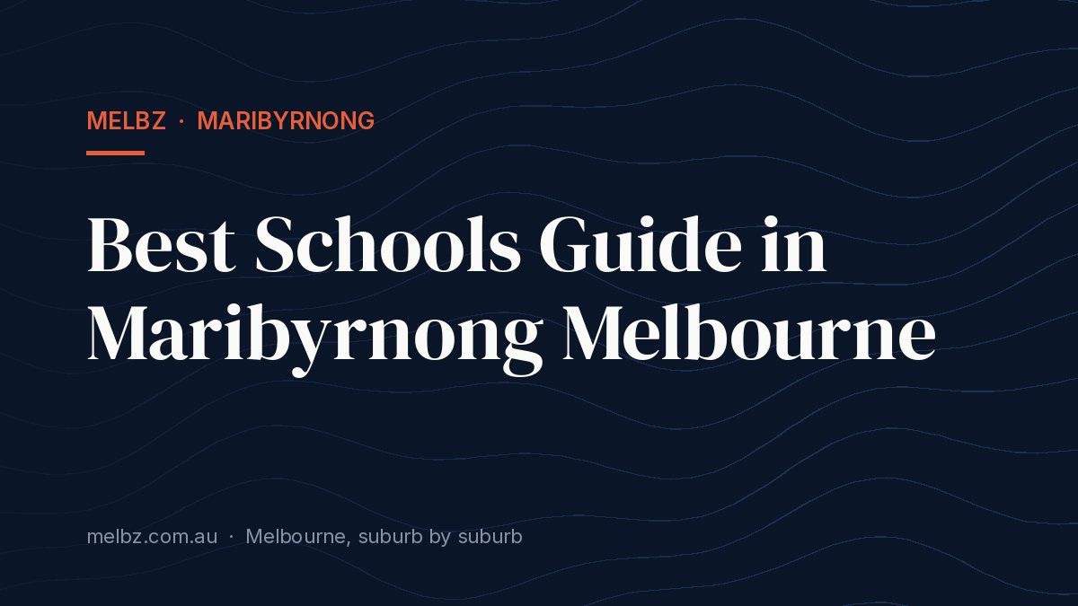 Title card: Best Schools Guide in Maribyrnong Melbourne