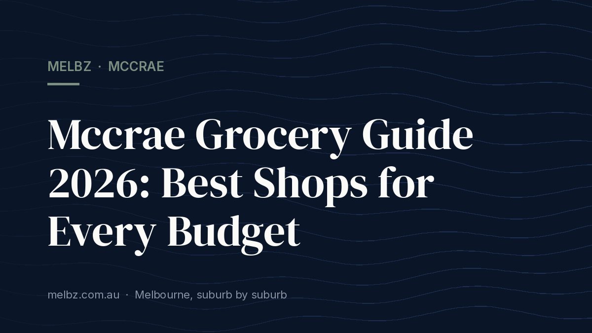 Title card: Mccrae Grocery Guide 2026: Best Shops for Every Budget