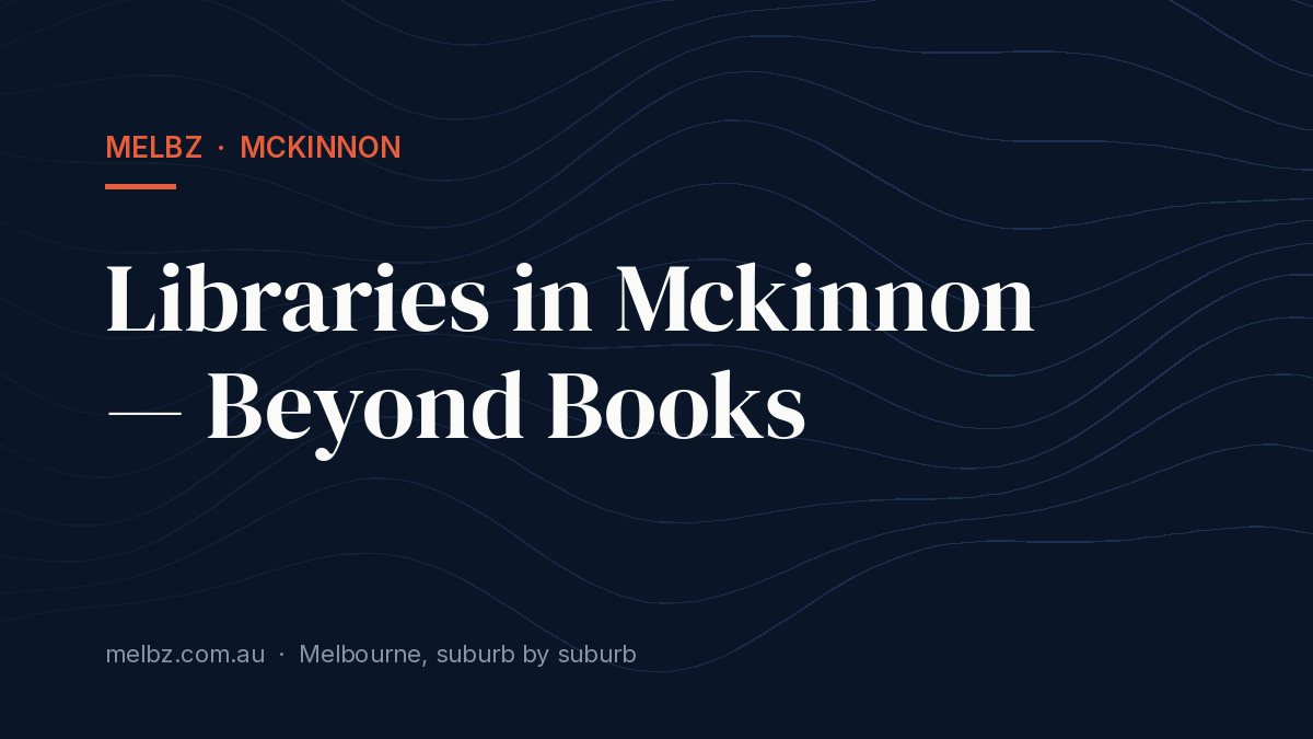 Title card: Libraries in Mckinnon — Beyond Books