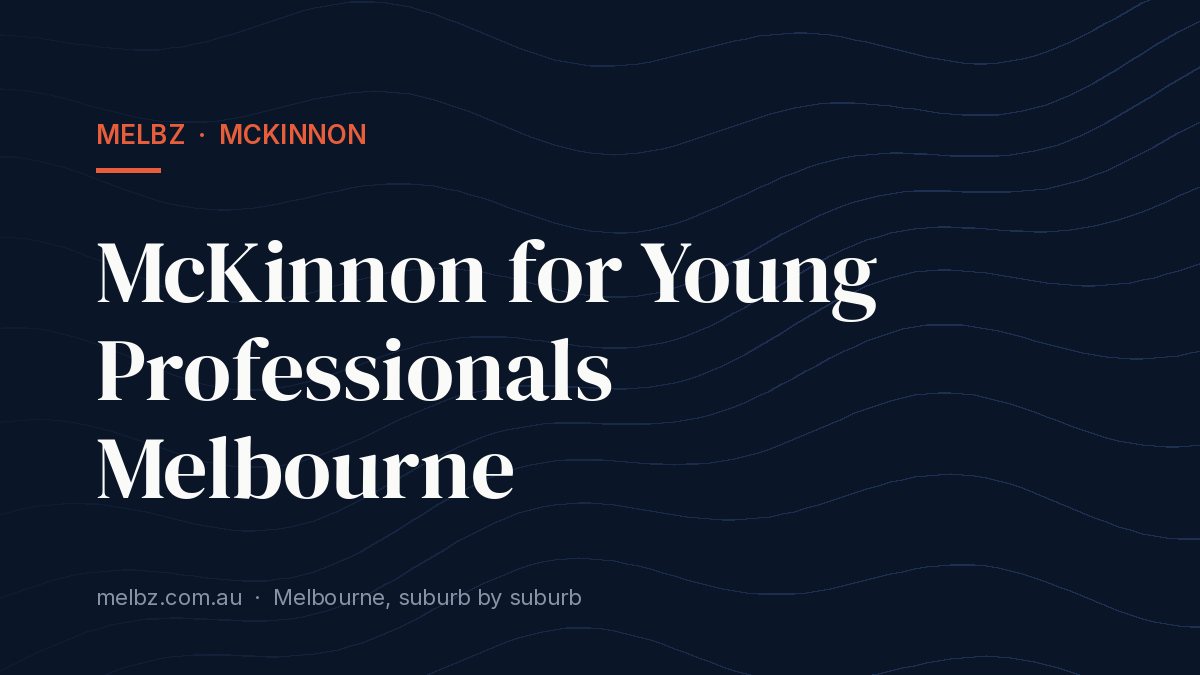 Title card: McKinnon for Young Professionals Melbourne