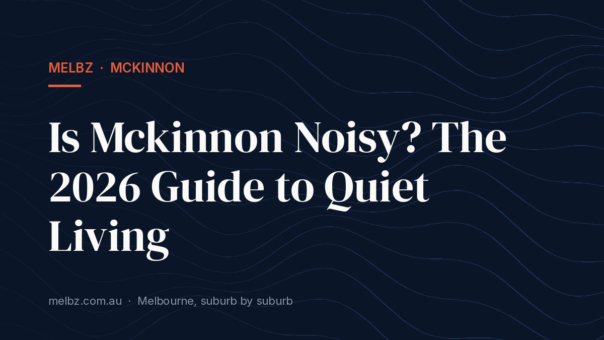 Title card: Is Mckinnon Noisy? The 2026 Guide to Quiet Living