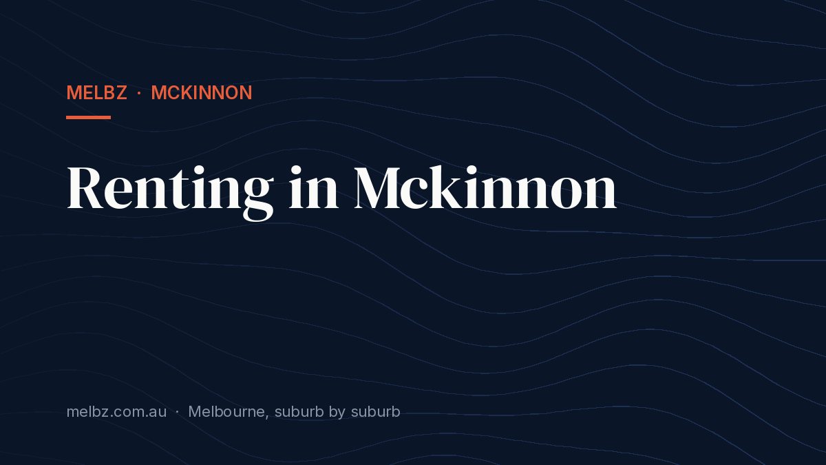 Title card: Renting in Mckinnon
