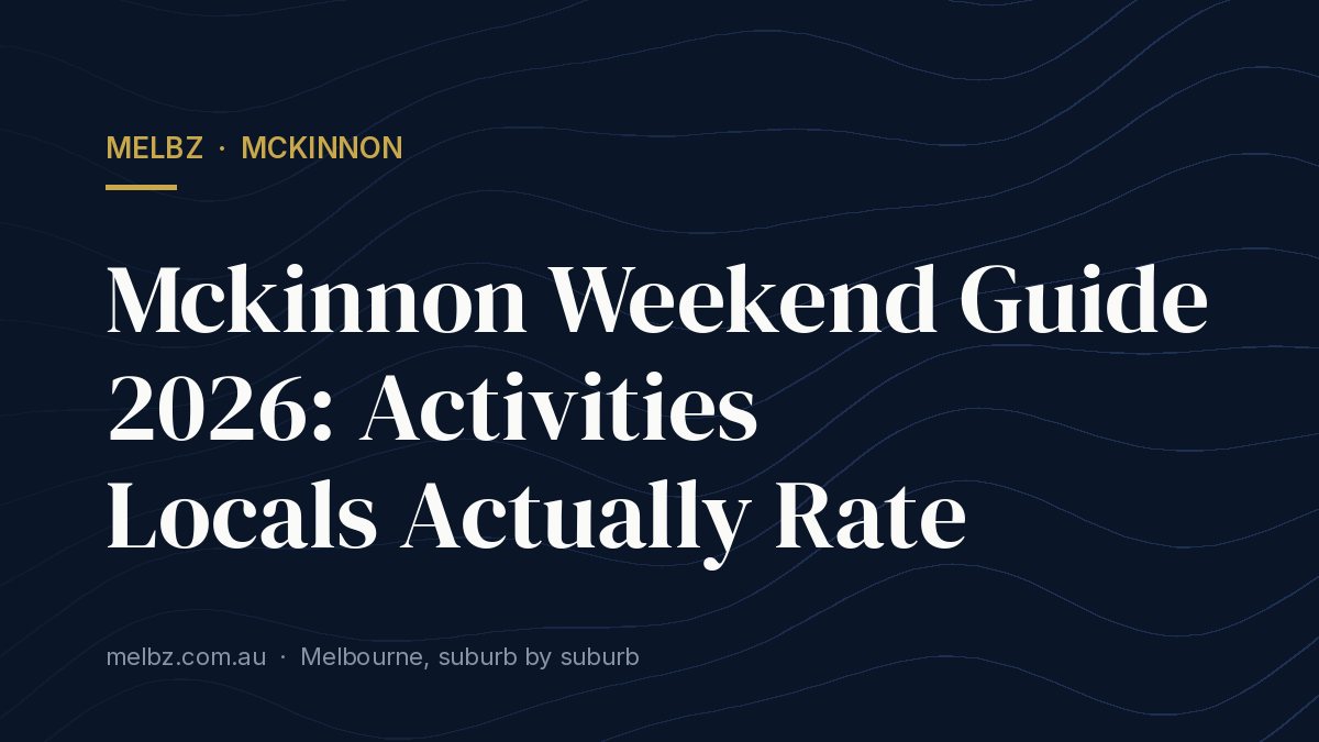Title card: Mckinnon Weekend Guide 2026: Activities Locals Actually Rate