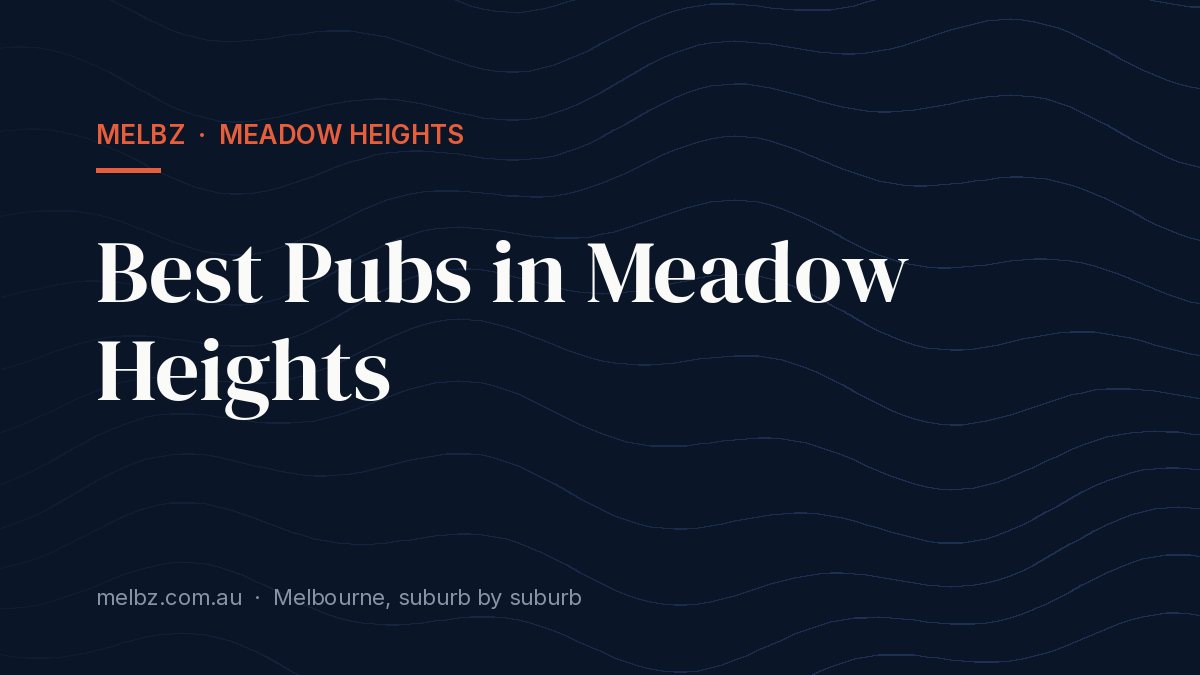 Title card: Best Pubs in Meadow Heights