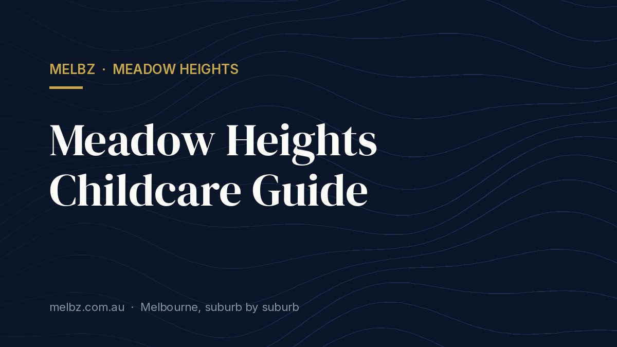 Title card: Meadow Heights Childcare Guide