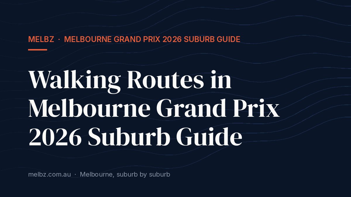 Apartment Living in Melbourne Grand Prix 2026 Suburb Guide