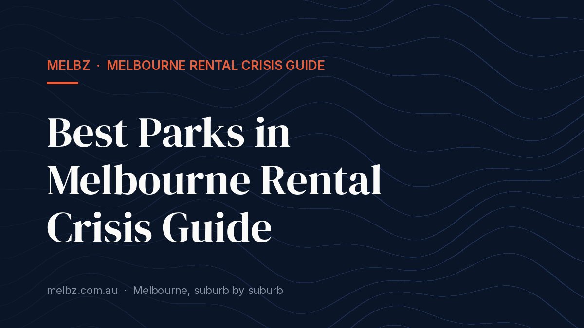 Title card: Best Parks in Melbourne Rental Crisis Guide