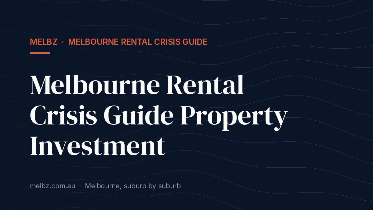 Title card: Melbourne Rental Crisis Guide Property Investment