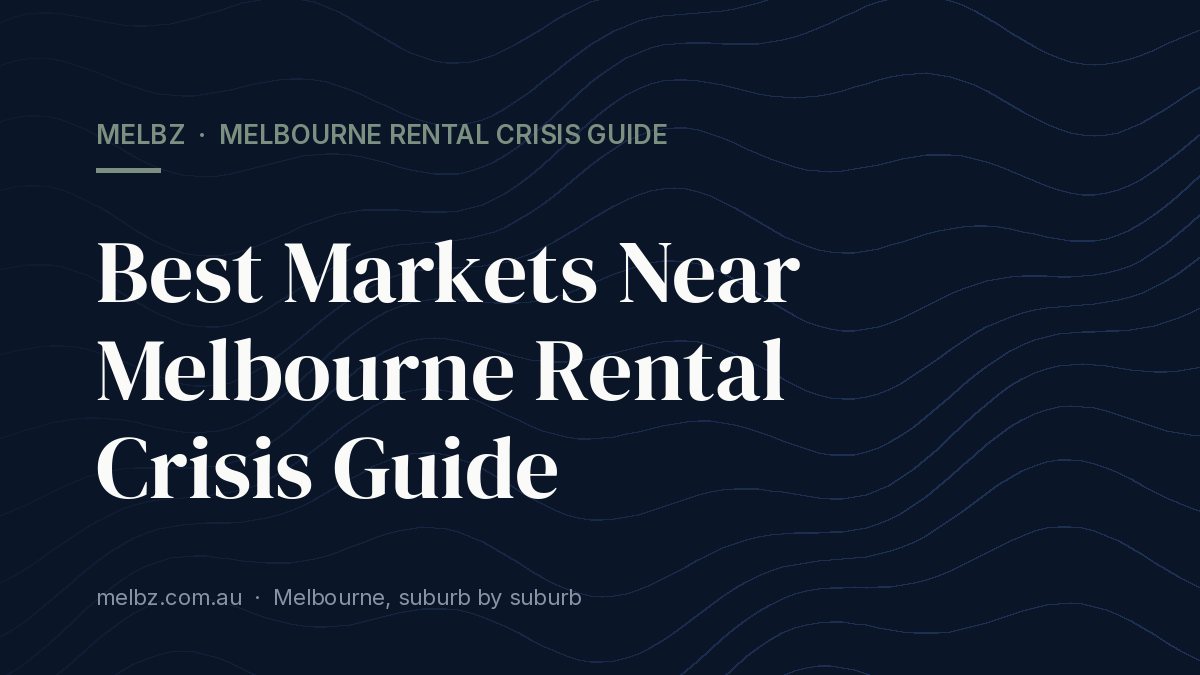 Title card: Best Markets Near Melbourne Rental Crisis Guide