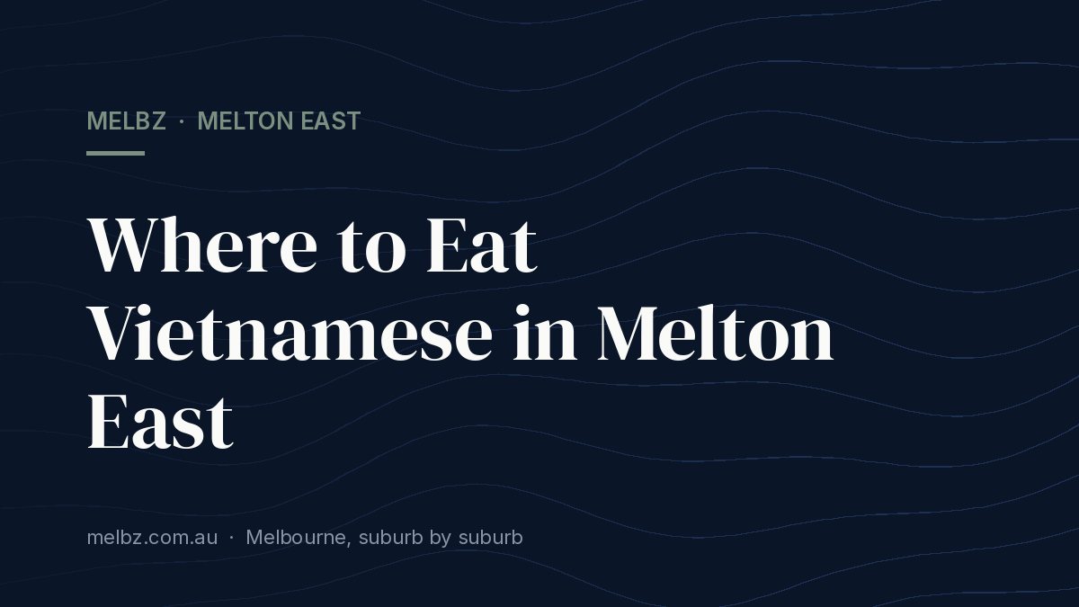 Melton East Cafes 2026: 7 Spots Locals Actually Use