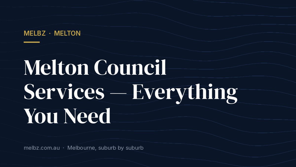 Title card: Melton Council Services — Everything You Need