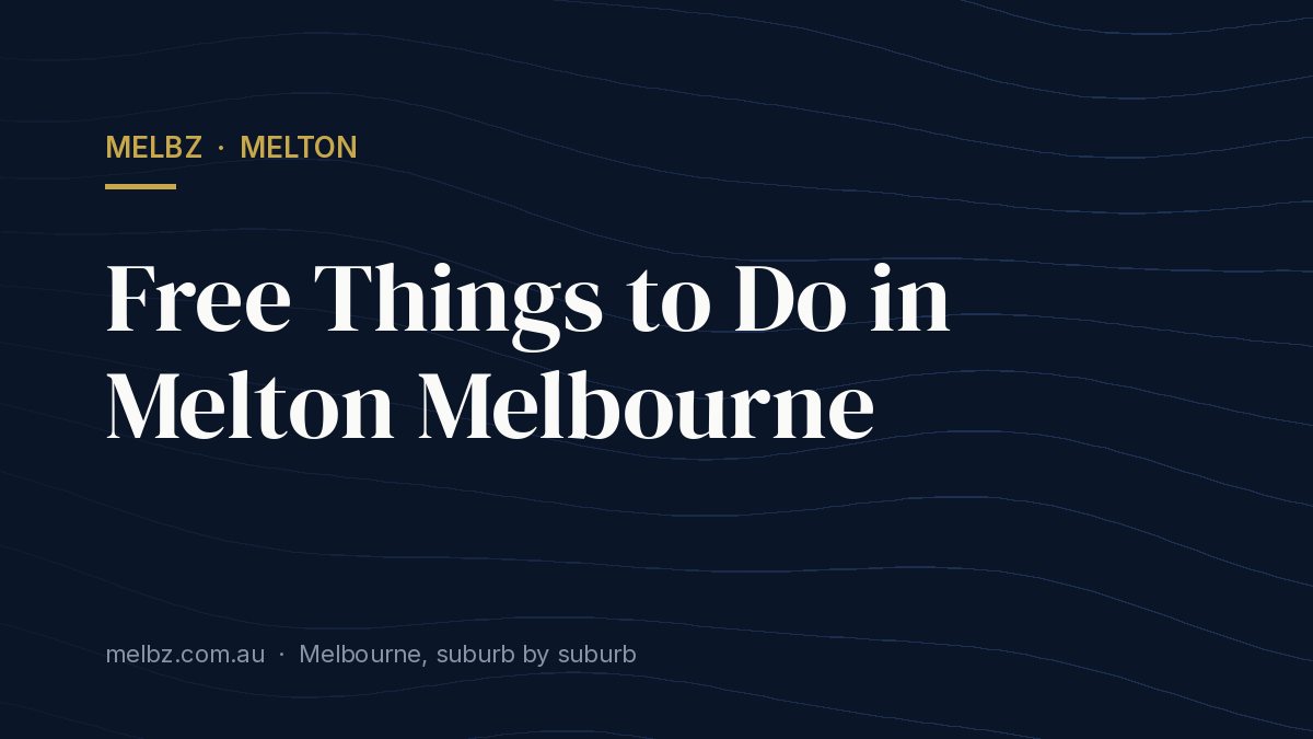Title card: Free Things to Do in Melton Melbourne