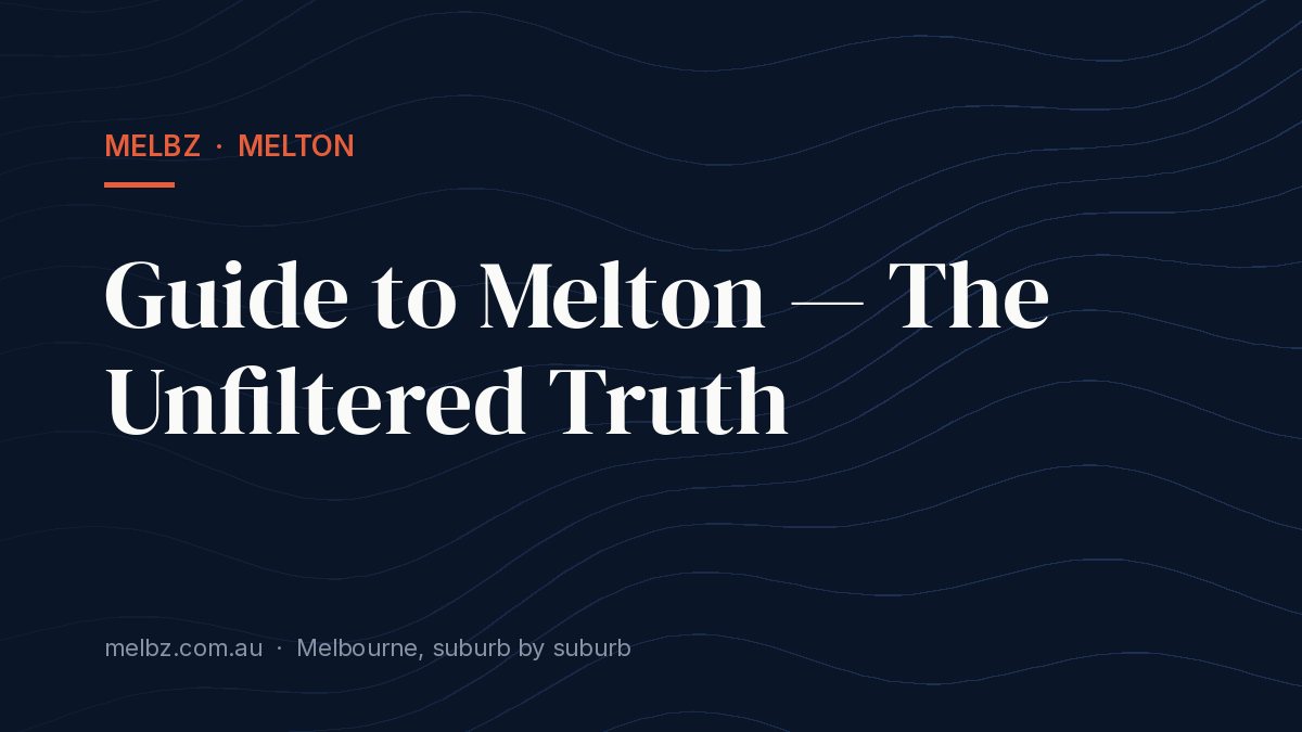 Title card: Guide to Melton — The Unfiltered Truth
