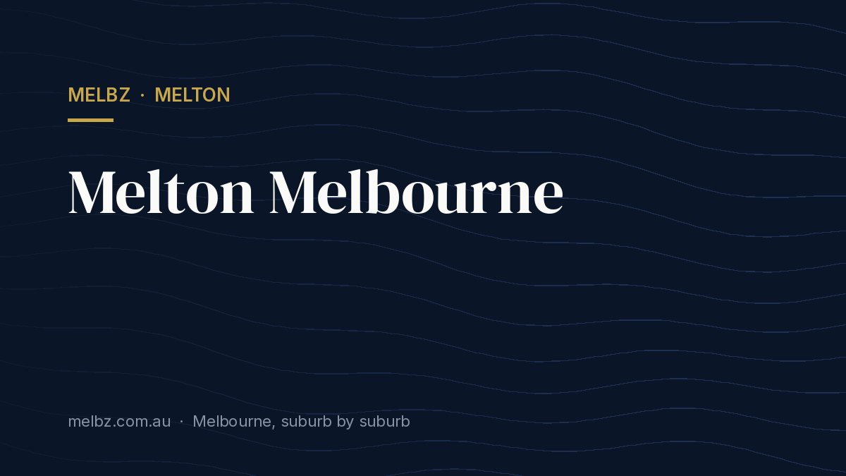 Title card: Melton Melbourne