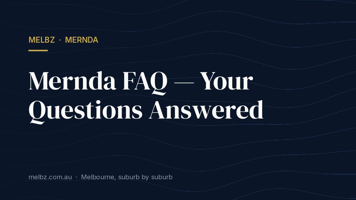 Title card: Mernda FAQ — Your Questions Answered