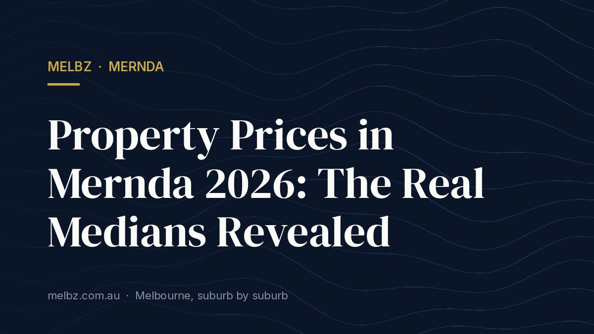 Title card: Property Prices in Mernda 2026: The Real Medians Revealed