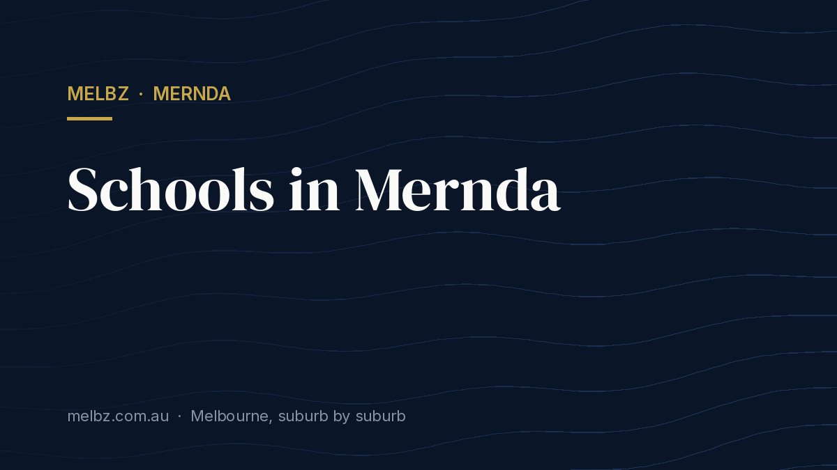 Title card: Schools in Mernda