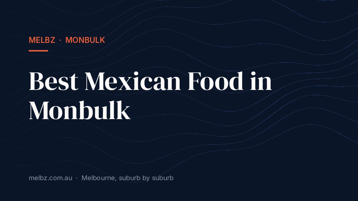 Title card: Best Mexican Food in Monbulk