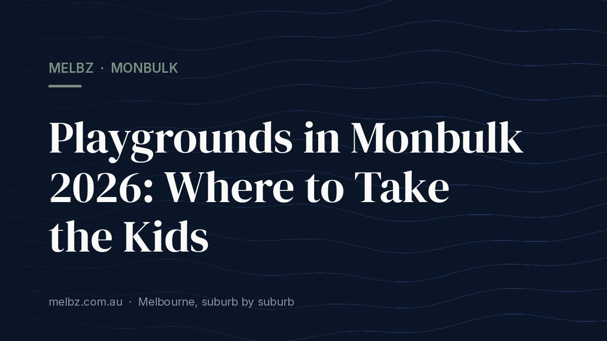 Title card: Playgrounds in Monbulk 2026: Where to Take the Kids