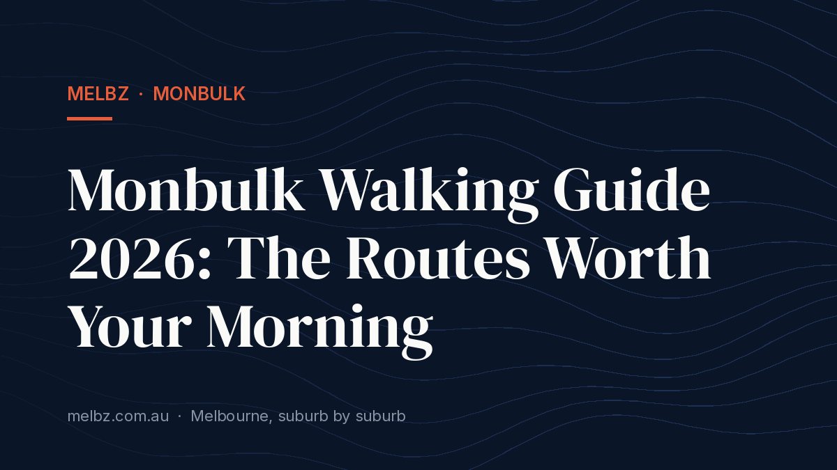 Title card: Monbulk Walking Guide 2026: The Routes Worth Your Morning