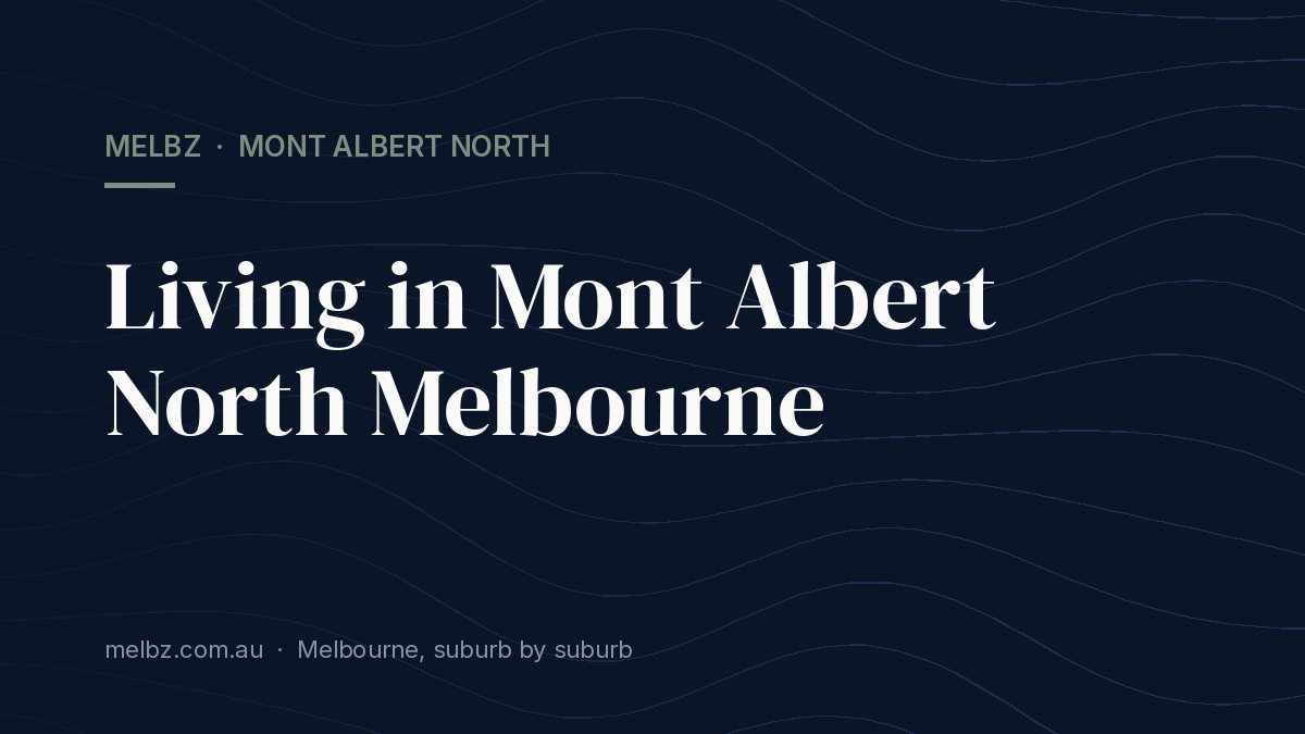 Title card: Living in Mont Albert North Melbourne