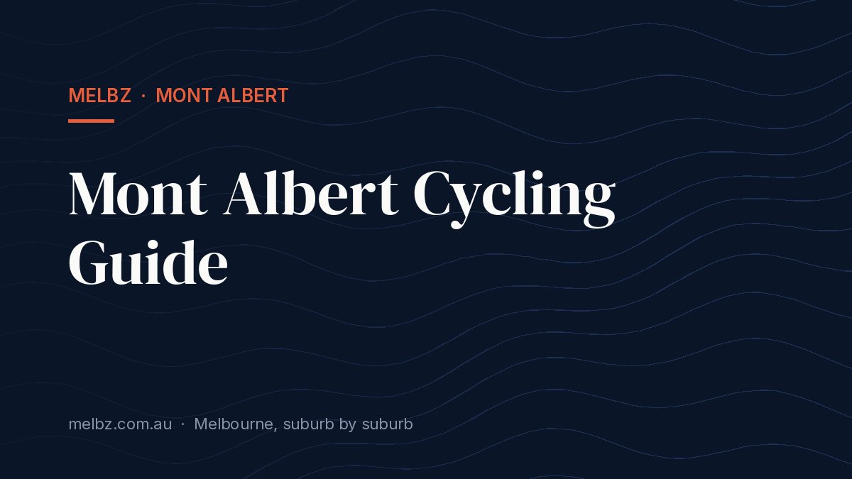 Title card: Mont Albert Cycling Guide