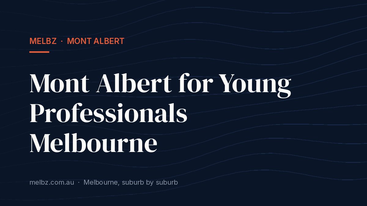 Title card: Mont Albert for Young Professionals Melbourne