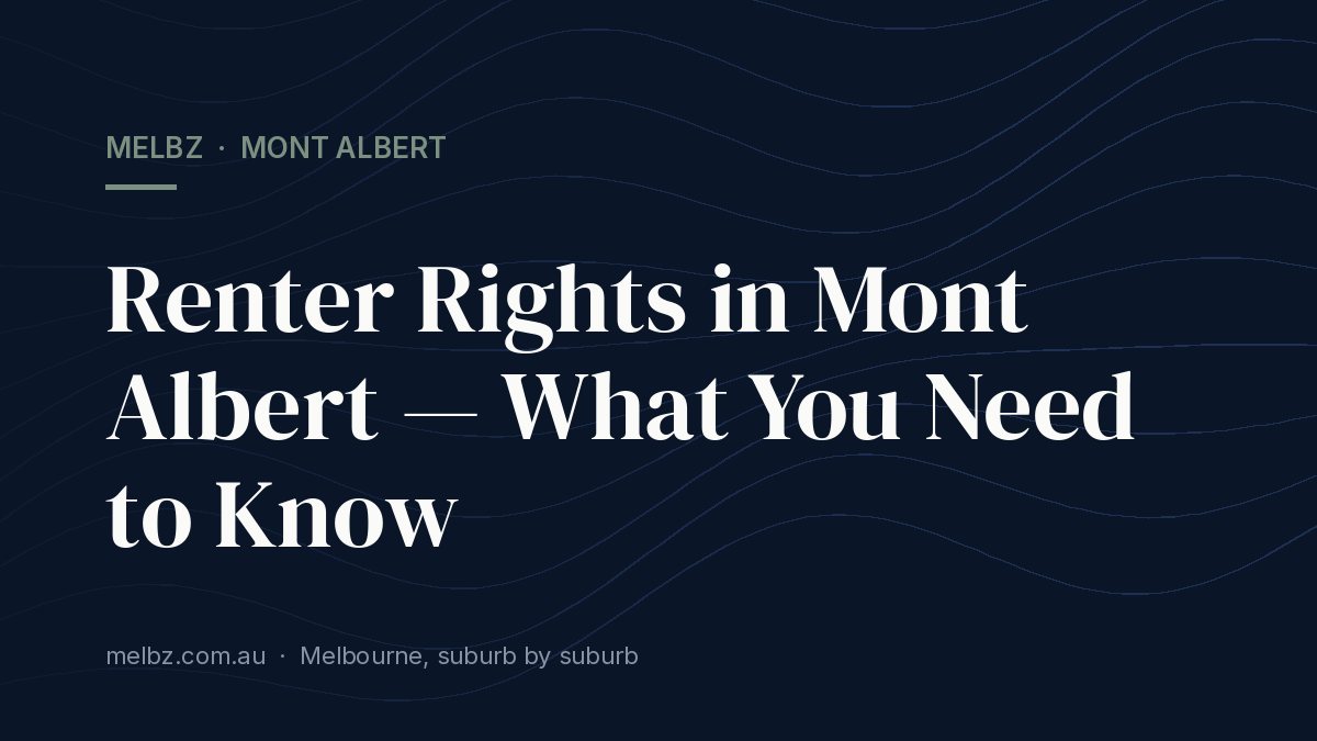 Title card: Renter Rights in Mont Albert — What You Need to Know