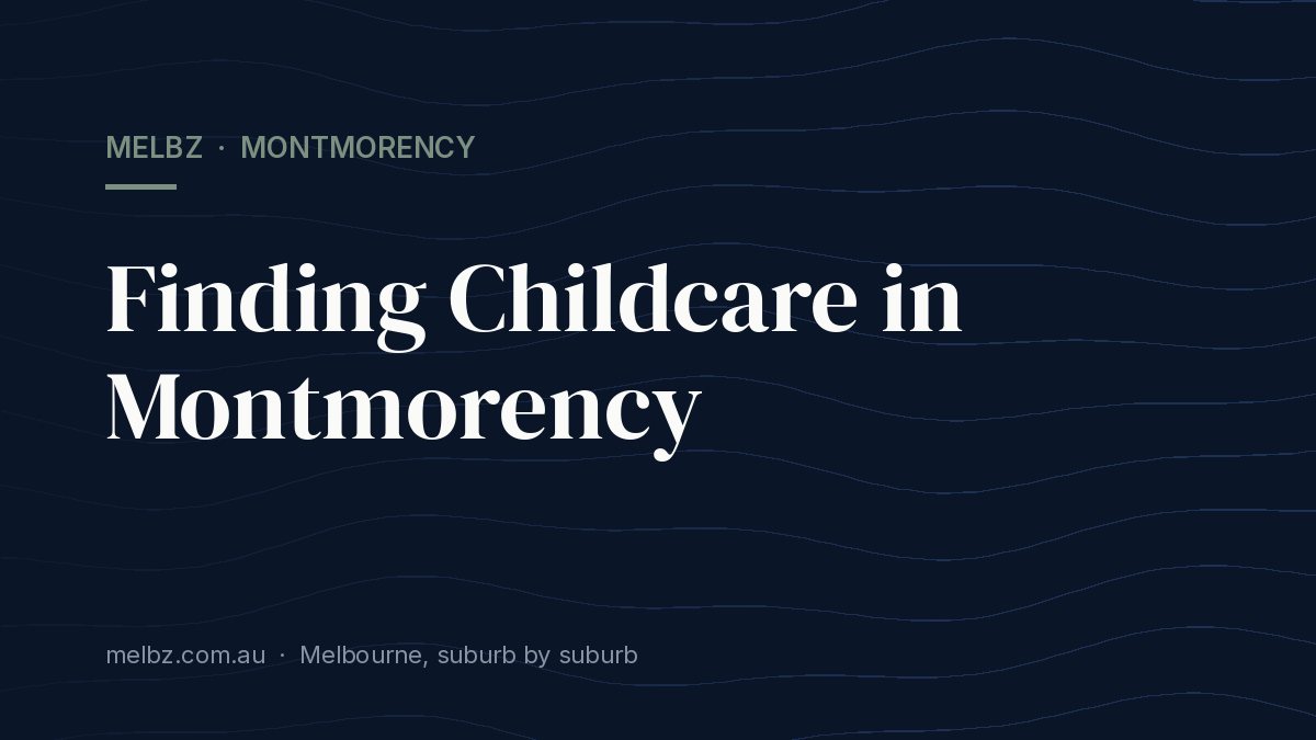 Title card: Finding Childcare in Montmorency