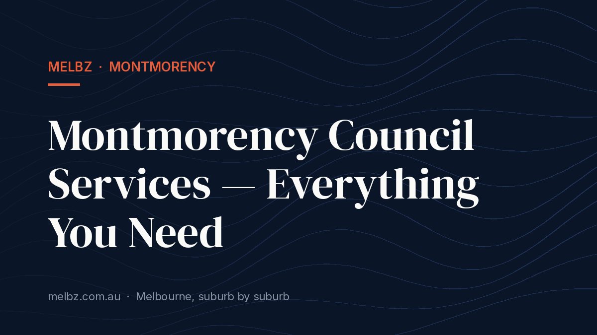Title card: Montmorency Council Services — Everything You Need