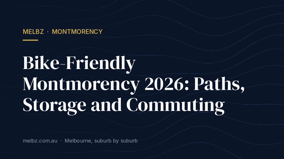 Title card: Bike-Friendly Montmorency 2026: Paths, Storage and Commuting