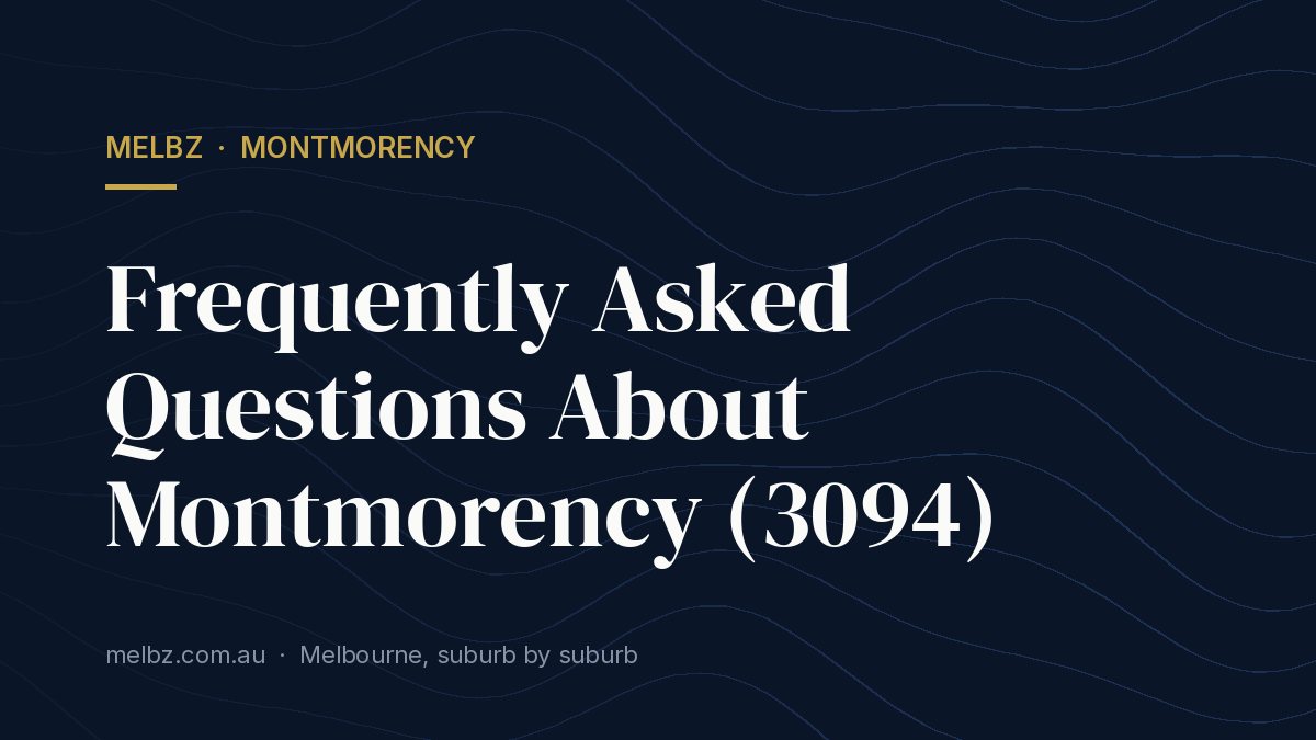 Title card: Frequently Asked Questions About Montmorency (3094)