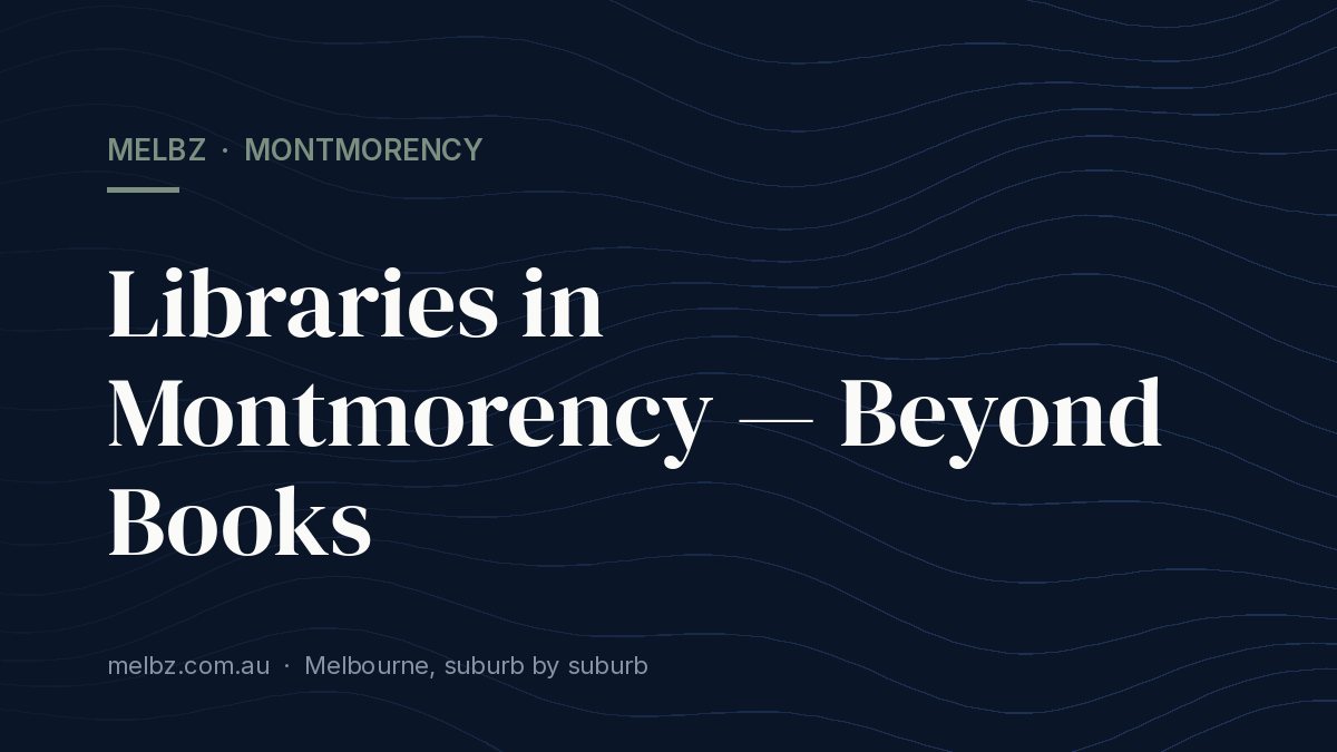 Title card: Libraries in Montmorency — Beyond Books