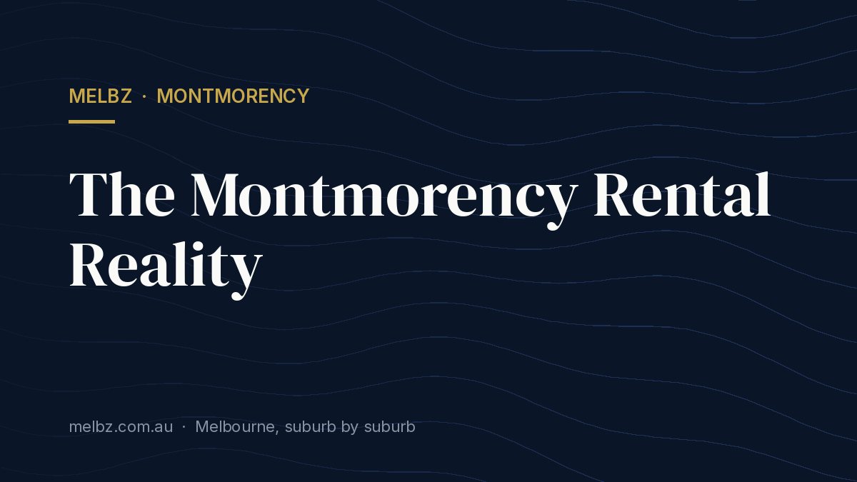 Title card: The Montmorency Rental Reality