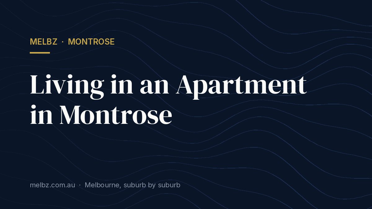 Title card: Living in an Apartment in Montrose