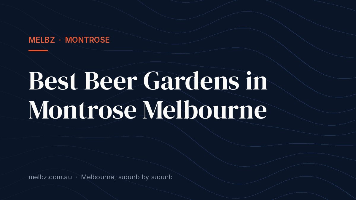 Title card: Best Beer Gardens in Montrose Melbourne