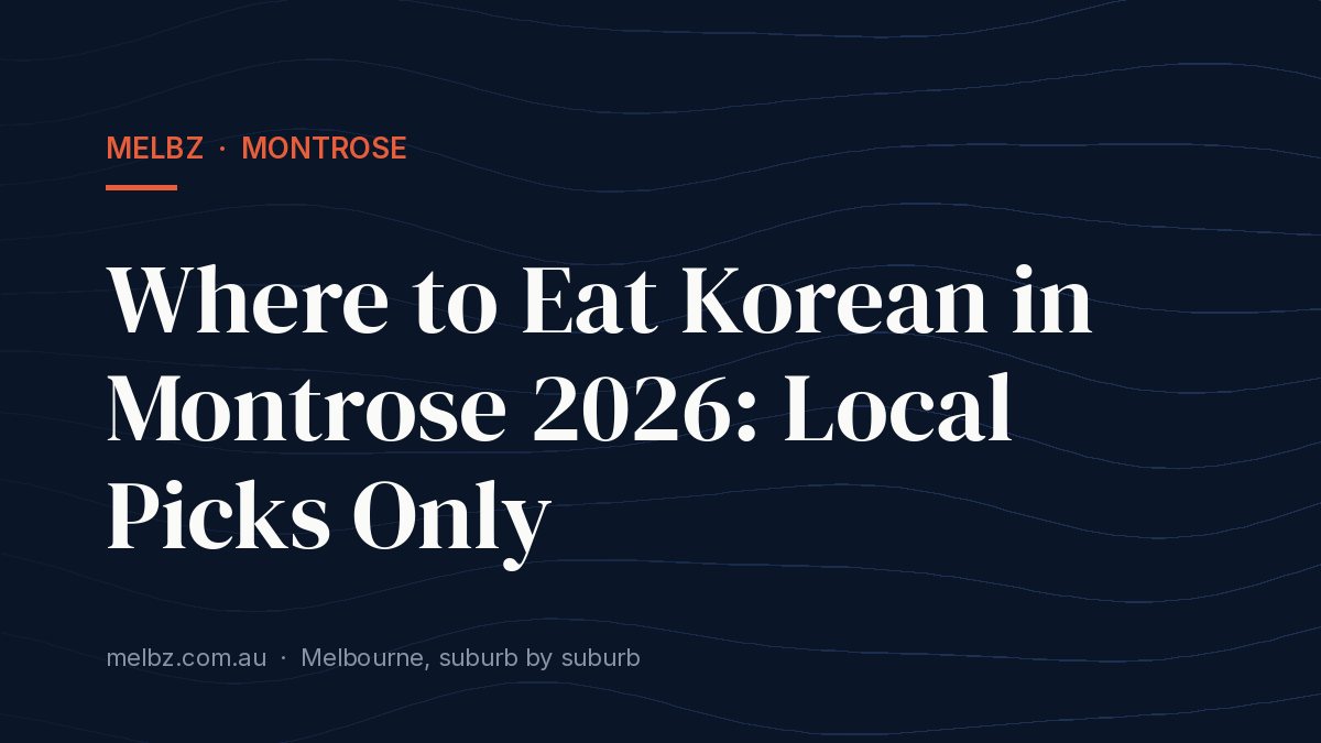 Title card: Where to Eat Korean in Montrose 2026: Local Picks Only