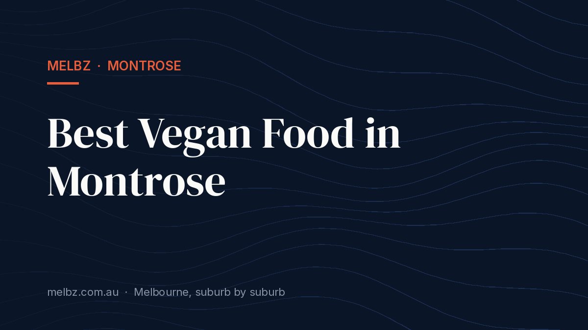 Title card: Best Vegan Food in Montrose