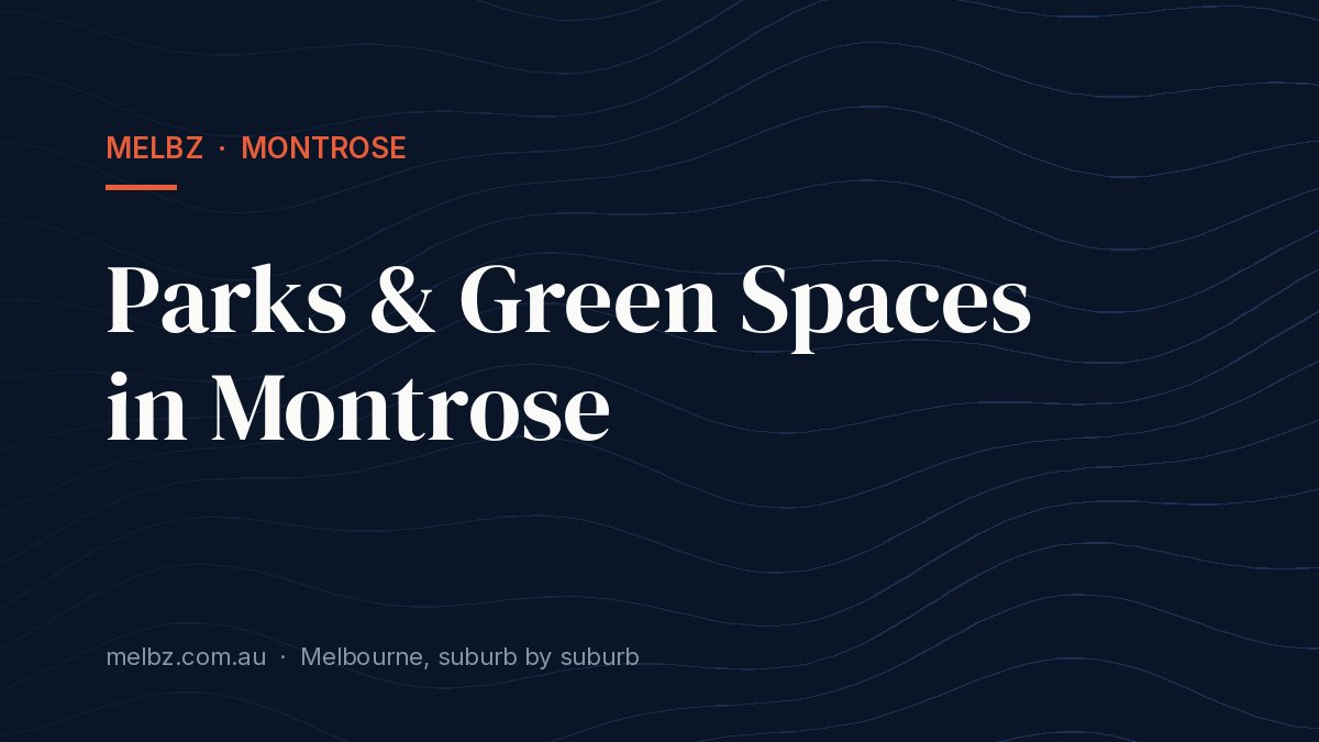 Title card: Parks & Green Spaces in Montrose