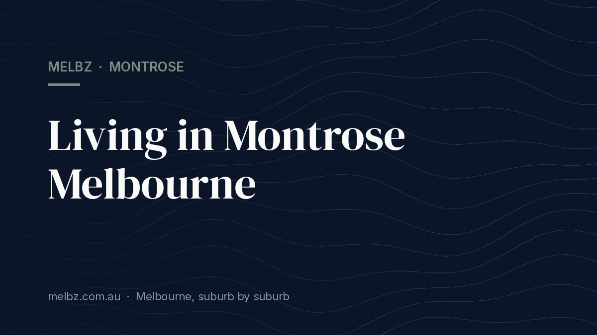 Title card: Living in Montrose Melbourne