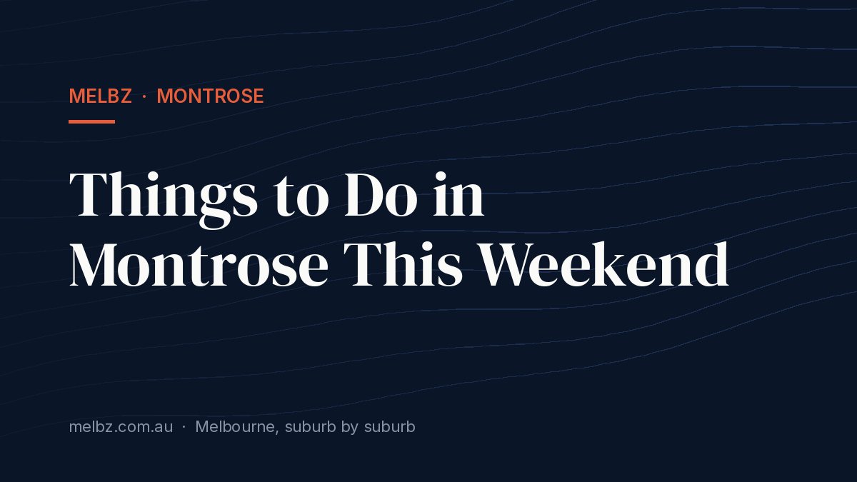 Title card: Things to Do in Montrose This Weekend